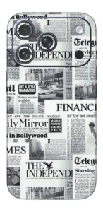 Vintage Newsprint - Mobile 3D Textured Skins (Trend Series) design